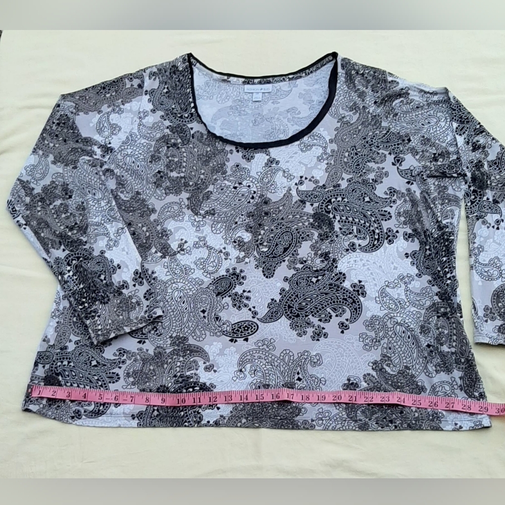 Womens Fashion Bug Top 3/4 Length Sleeve, 3X